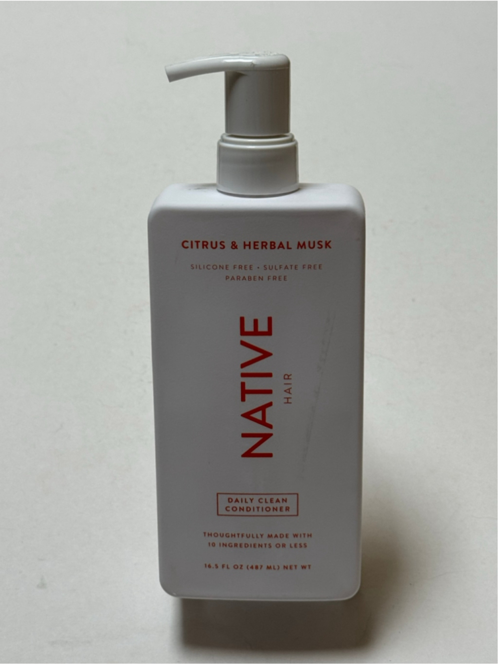 Native Hair Daily Clean Conditioner Citrus & Herbal Musk 16.5 fl oz NEW